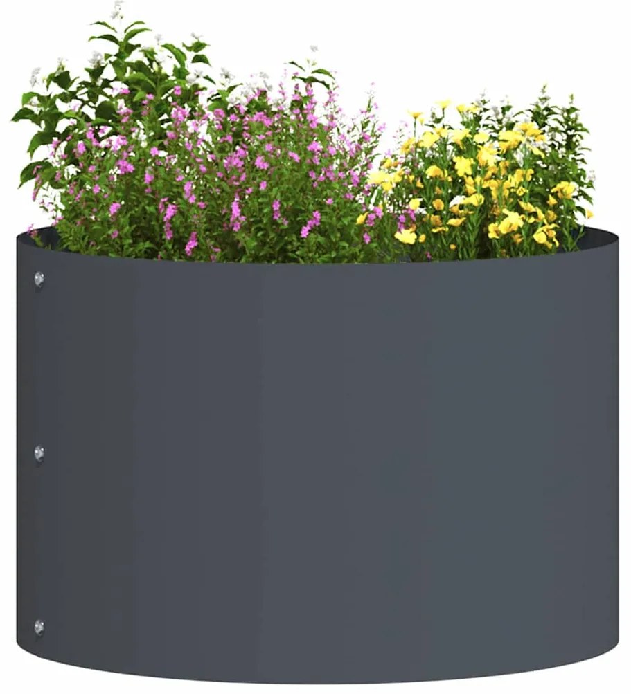 vidaXL Ζαρντινιέρες κήπου 5 pcs Ανθρακί 30 x 30 x 20 cm Ατσάλι