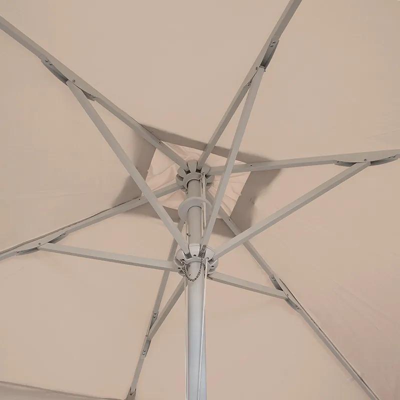Ομπρέλα κήπου Zola Megapap αλουμινίου χρώμα εκρού 2x3m. - Αλουμίνιο - GP010-0053,1