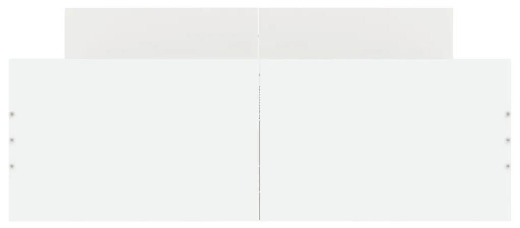 Πλαίσιο Κρεβατιού με Κεφαλάρι &amp; Ποδαρικό Λευκό 120 x 200 εκ. - Λευκό