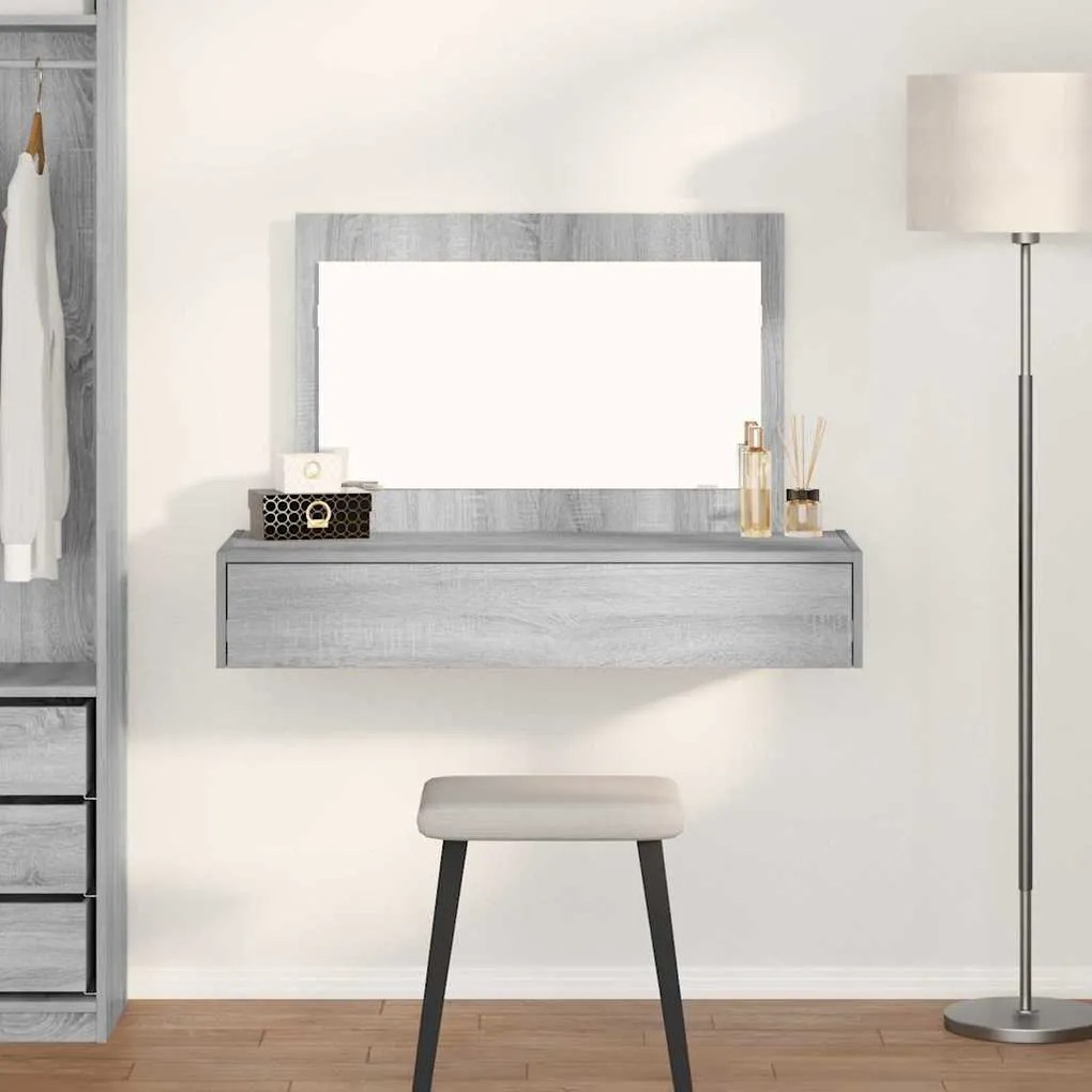 vidaXL Τραπέζι περιποίησης Γκρι 100 x 40 x 70 εκ. Επεξεργασμένο ξύλο