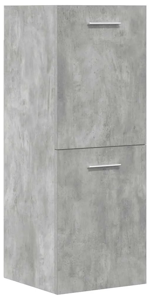 vidaXL Σετ Επίπλων Μπάνιου 5 Τεμαχίων Γκρι Σκυροδέματος από Επεξ. Ξύλο