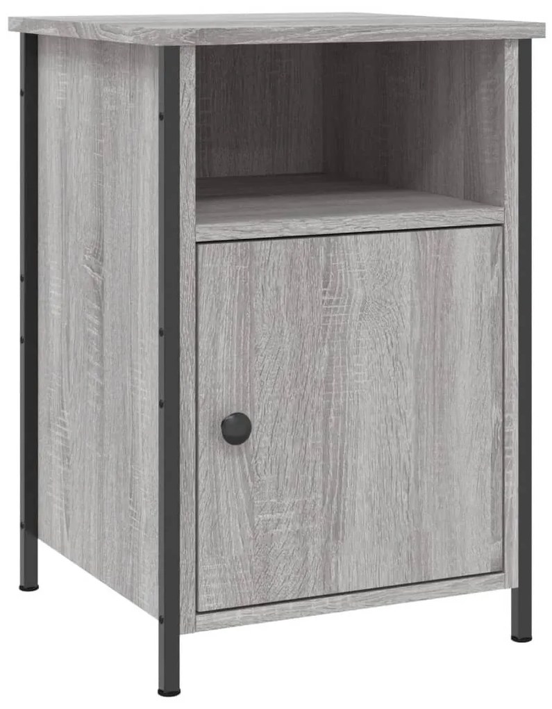 vidaXL Κομοδίνα 2 τεμ. Γκρι Sonoma 40x42x60εκ. από Επεξεργασμένο Ξύλο