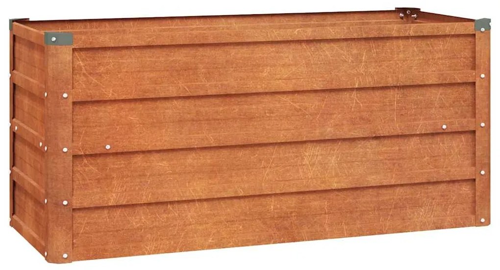 vidaXL Ζαρντινιέρα Σκουριασμένο 100x40x45 εκ. Ατσάλι Σκληρυθέν Αέρα