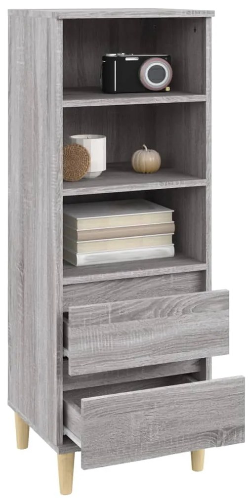 vidaXL Ντουλάπι Γκρι Sonoma 40x36x110 εκ. από Επεξεργασμένο Ξύλο