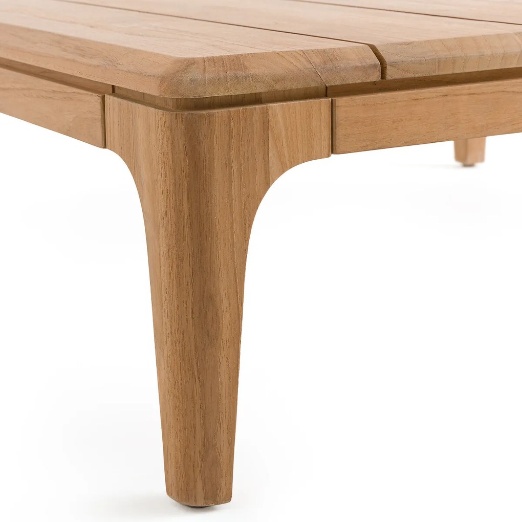 Χαμηλό τετράγωνο τραπεζάκι από ξύλο teak, Cordano