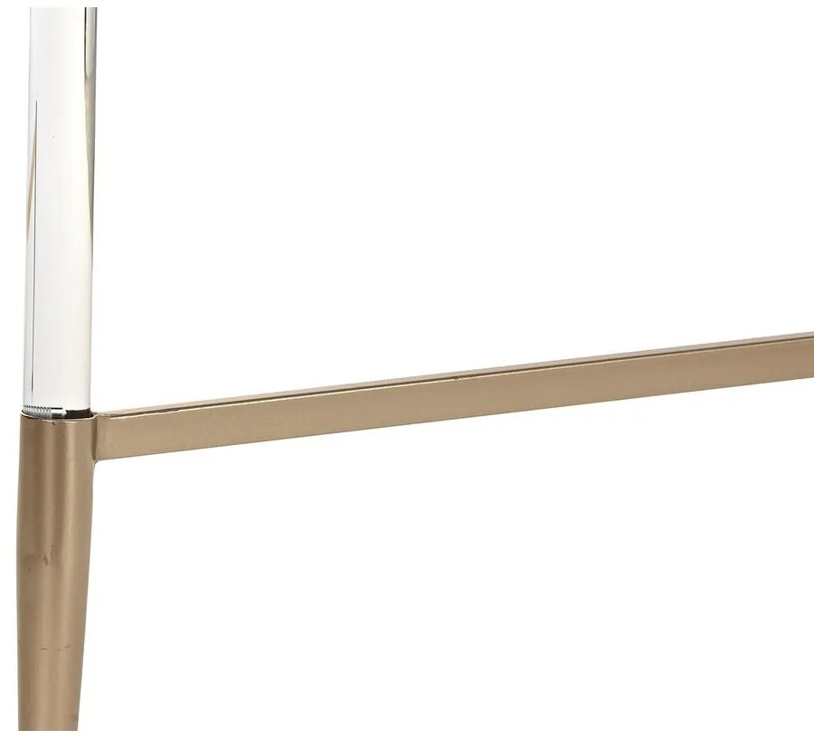 Τραπεζάκι Καφέ DKD Home Decor Glamour Διαφανές Χρυσό Ακρυλικό Μέταλλο 87 x 87 x 50 cm