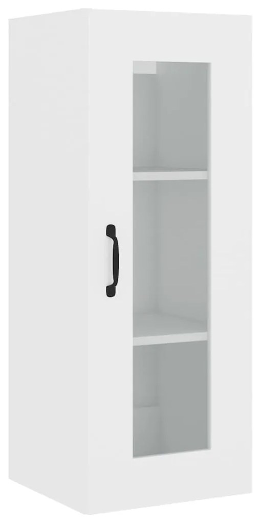 vidaXL Ντουλάπι Λευκός 34,5 x 34 x 180 εκ. από Επεξεργασμένο Ξύλο