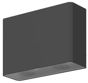 Απλίκα Φωτιστικό Τοίχου LED 4W Up-Down IP54 Show Maytoni-O433WL-L4GF3K-Ανθρακί O433WL-L4GF3K