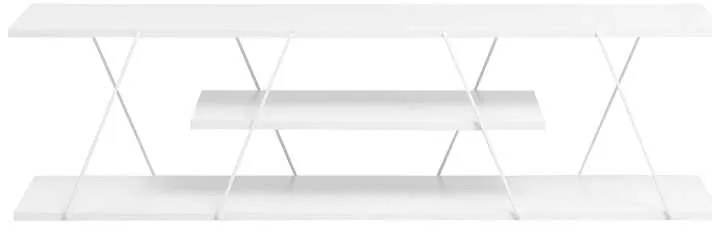 Έπιπλο τηλεόρασης Tars pakoworld λευκό 120x30x33εκ