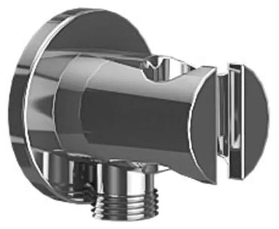 Παροχή Σπιράλ Ντους AC05003-C Με Βάση Στήριξης Chrome Karag Ορείχαλκος