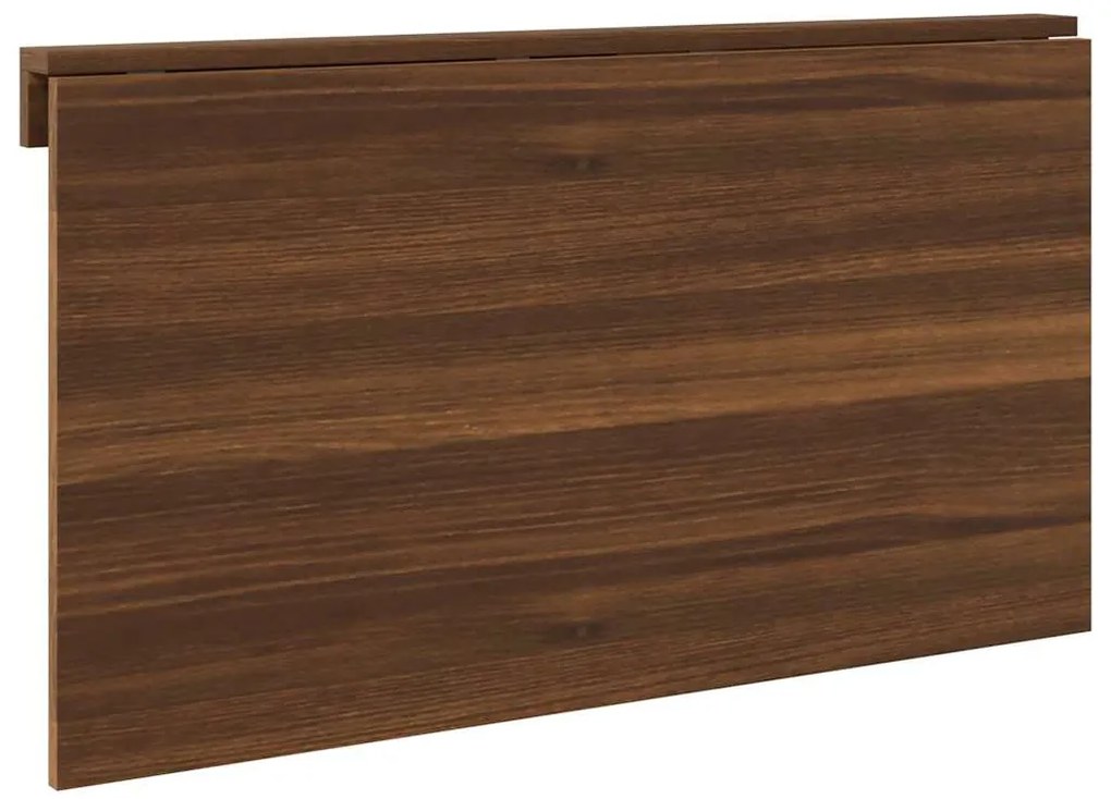 vidaXL Τραπέζι Τοίχου Πτυσσόμενο Καφέ Δρυς 100x60x56 εκ. Επεξ. Ξύλο