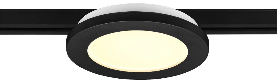 Φωτιστικό Ράγας Μαύρο Ματ 17xH2cm LED 9w 3000K 900lm Externally Dimmable Trio Lighting Camillus Duoline 76921032