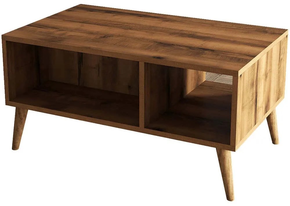 Τραπέζι Σαλονιού Exxen 389MZA1413 90x41,6x54cm Walnut