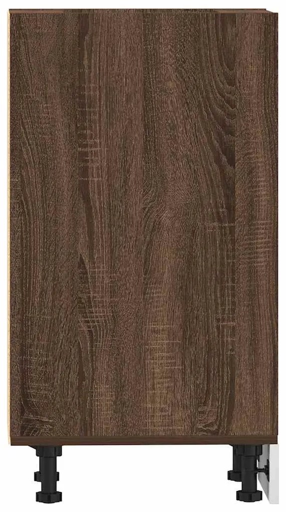 Κάτω ντουλάπι καφέ δρυς 40x44,5x81,5 cm Κατασκευασμένο ξύλο - Καφέ