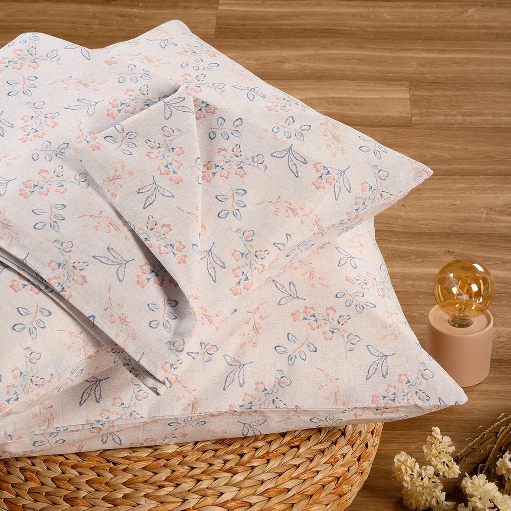 Σεντόνι King Size Με Λάστιχο + Μαξιλαροθήκες (Σετ) Melinen Ultra Line Mini Aisha Blue