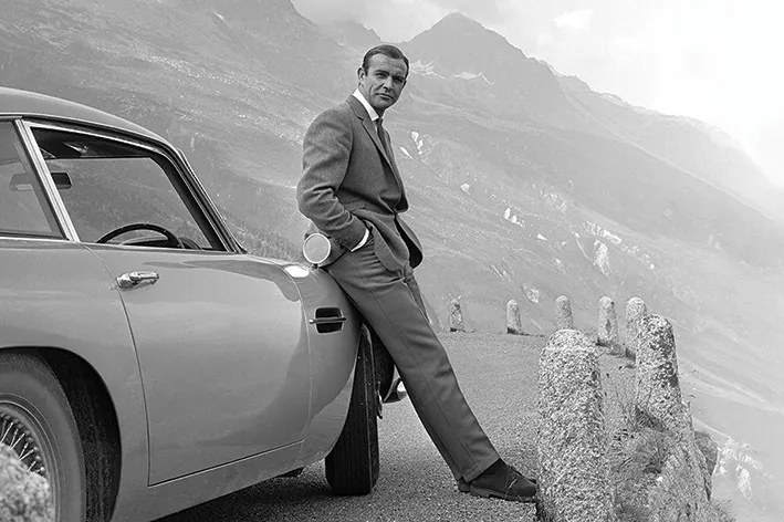 Αφίσα James Bond - Connery & Aston Martin