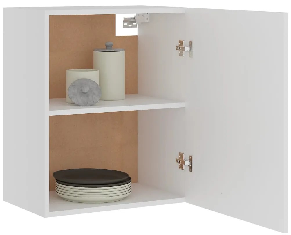 vidaXL Κρεμαστό Ντουλάπι "Lyon" Λευκό 50x31x60 εκ. από Τεχνητό Ξύλο