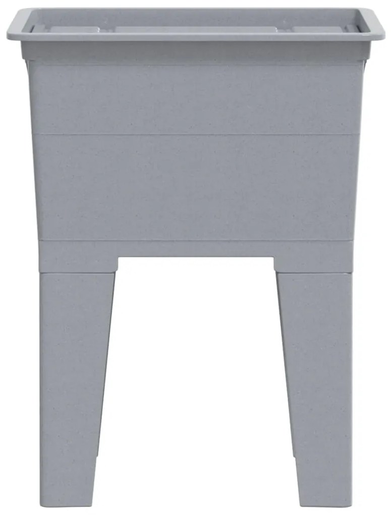 vidaXL Νιπτήρας Πλύσης Ρούχων Γκρι 59x41x75 εκ. από Ρητίνη