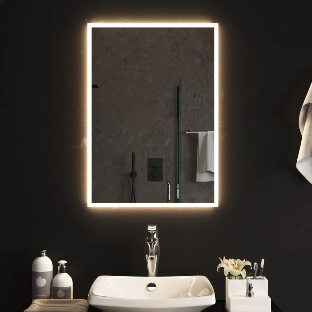 vidaXL Καθρέφτης Μπάνιου με LED 50 x 70 εκ.