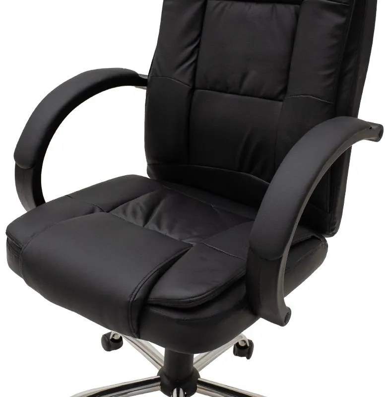 Καρέκλα γραφείου διευθυντή Cara pu χρώμα μαύρο 64x64x113 εκ.