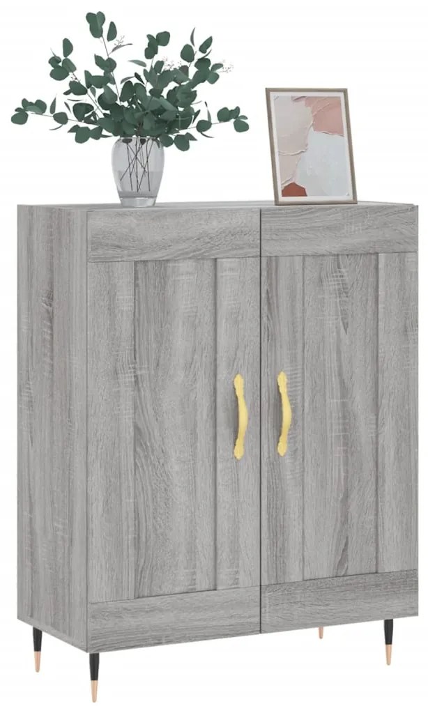 vidaXL Ντουλάπι Γκρι Sonoma 69,5 x 34 x 90 εκ. από Επεξεργασμένο Ξύλο