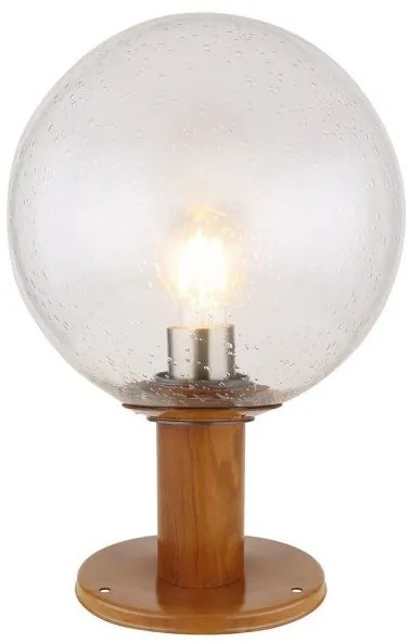 Επιδαπέδιο Φωτιστικό Κολώνα 1xΕ27 Καφέ 38cm IP44 Ossy 31861W Globo Lighting-31861W-Καφέ 31861W