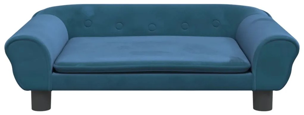 vidaXL Καναπές Παιδικός Μπλε 70 x 45 x 26 εκ. Βελούδινος