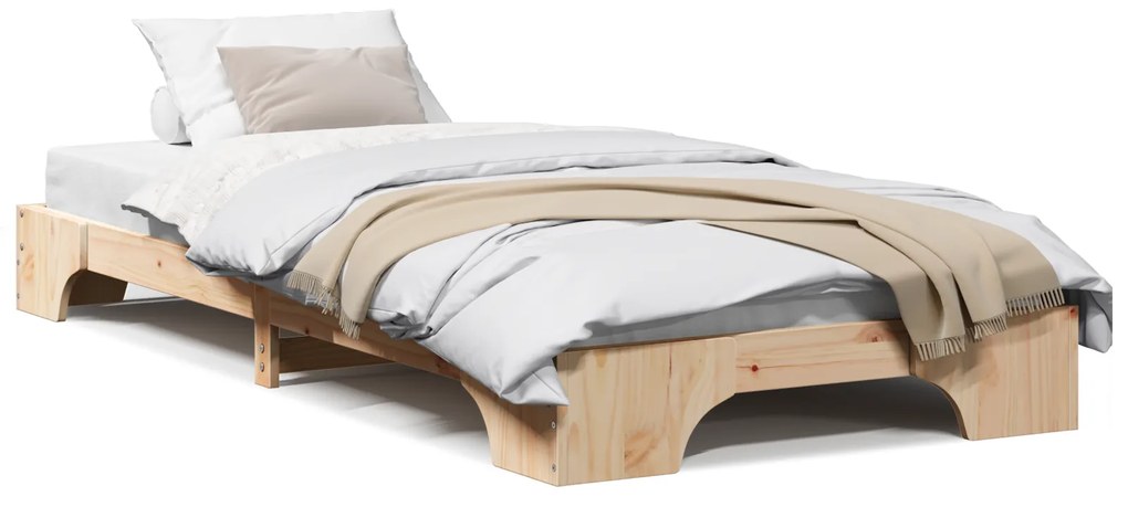 vidaXL Κρεβάτι 90x190 cm Ξύλο Πεύκο