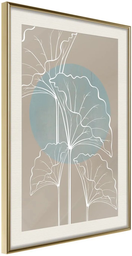 Αφίσα - Miraculous Plant - 30x45 - Χρυσό - Με πασπαρτού