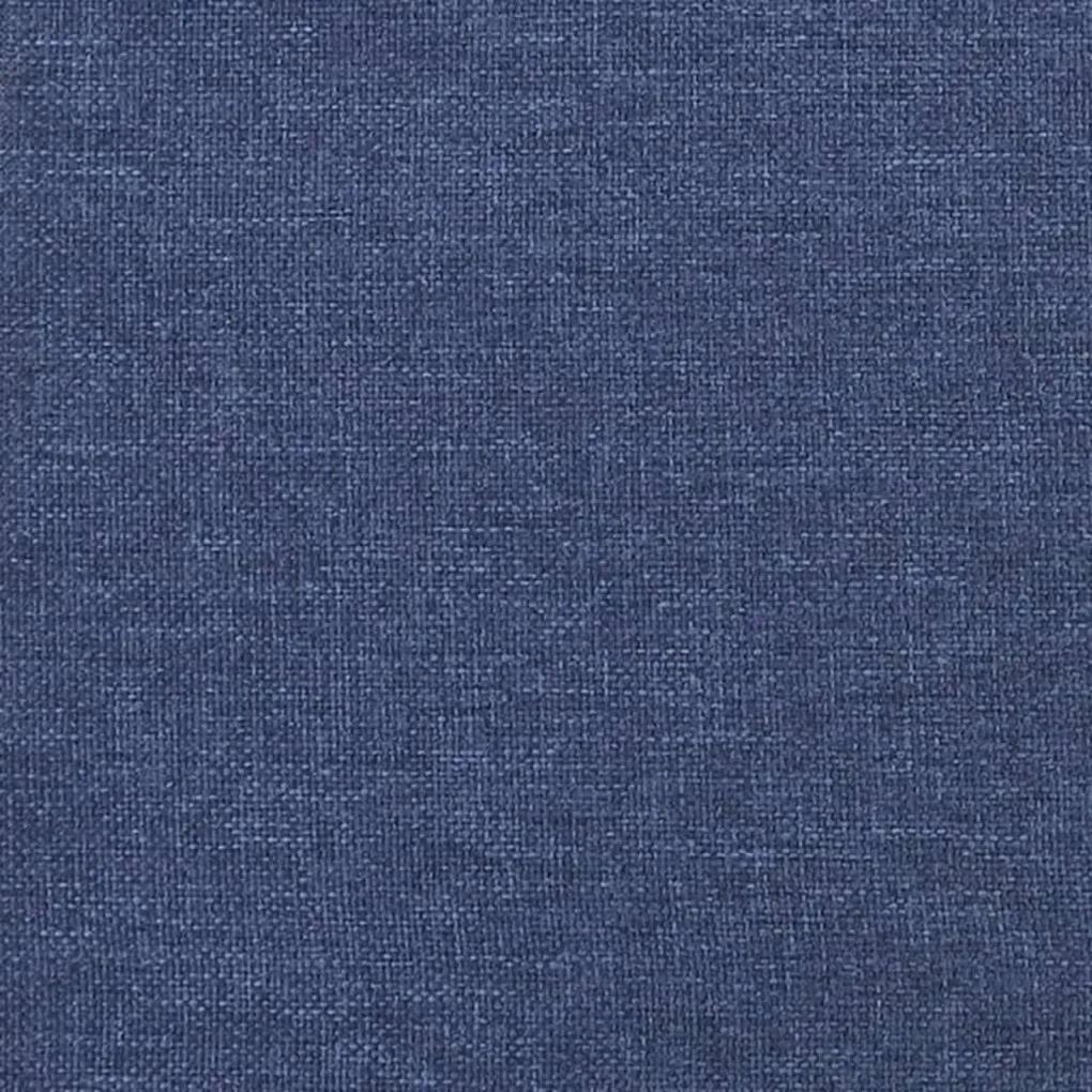 Πλαίσιο Κρεβατιού με Κεφαλάρι Μπλε 140x190 εκ. Υφασμάτινο - Μπλε