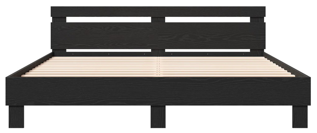 vidaXL Σκελετός Κρεβατιού Μαύρη Οξυά 180 x 200 cm Επεξεργασμένο ξύλο