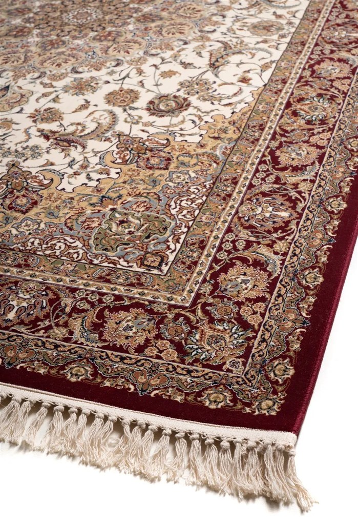 ΧΑΛΙ ROYAL SILK 5503/M CREAM-RED - 200cm x 285cm - 2004006