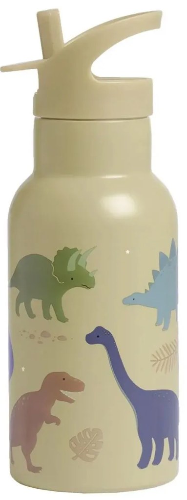 Παγούρι 350ml Με Καλαμάκι Α Little Lovely Company Dinosaurs DBSSDI40