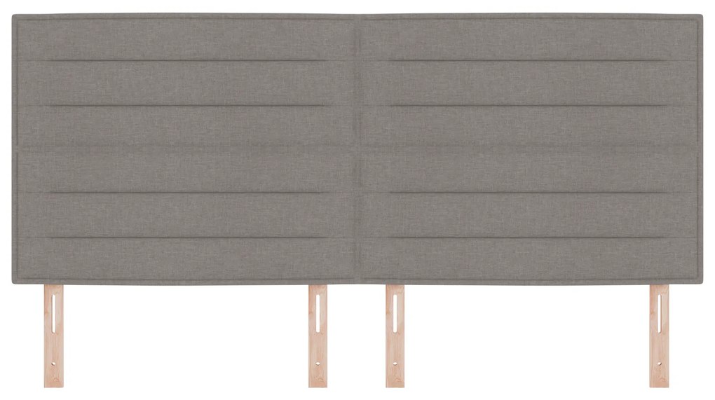 vidaXL Κεφαλάρι Ρυθμιζόμενο Ύψος με κεφαλάρι Taupe 200 cm ύφασμα
