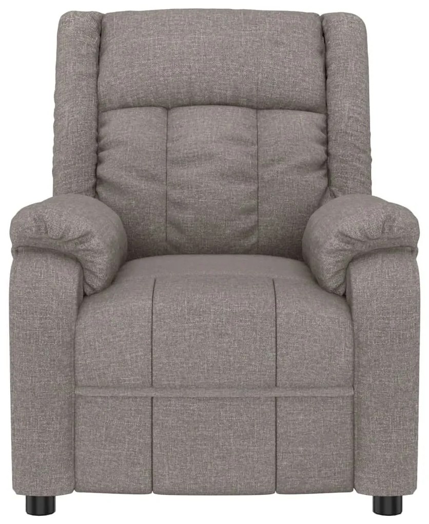 vidaXL Πολυθρόνα Μασάζ Taupe Υφασμάτινη