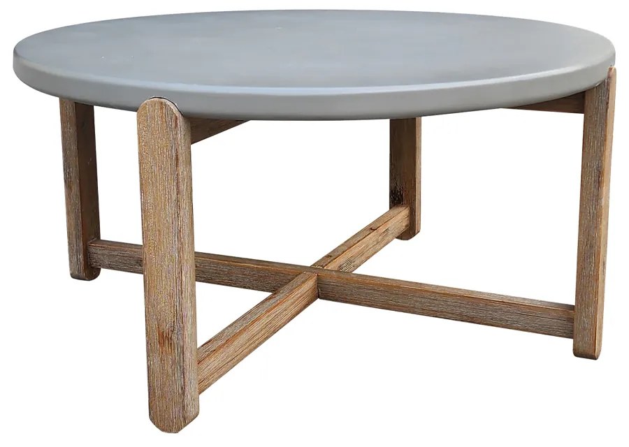 UBUD COFFEE TABLE CEMENT 81x81xH40cm