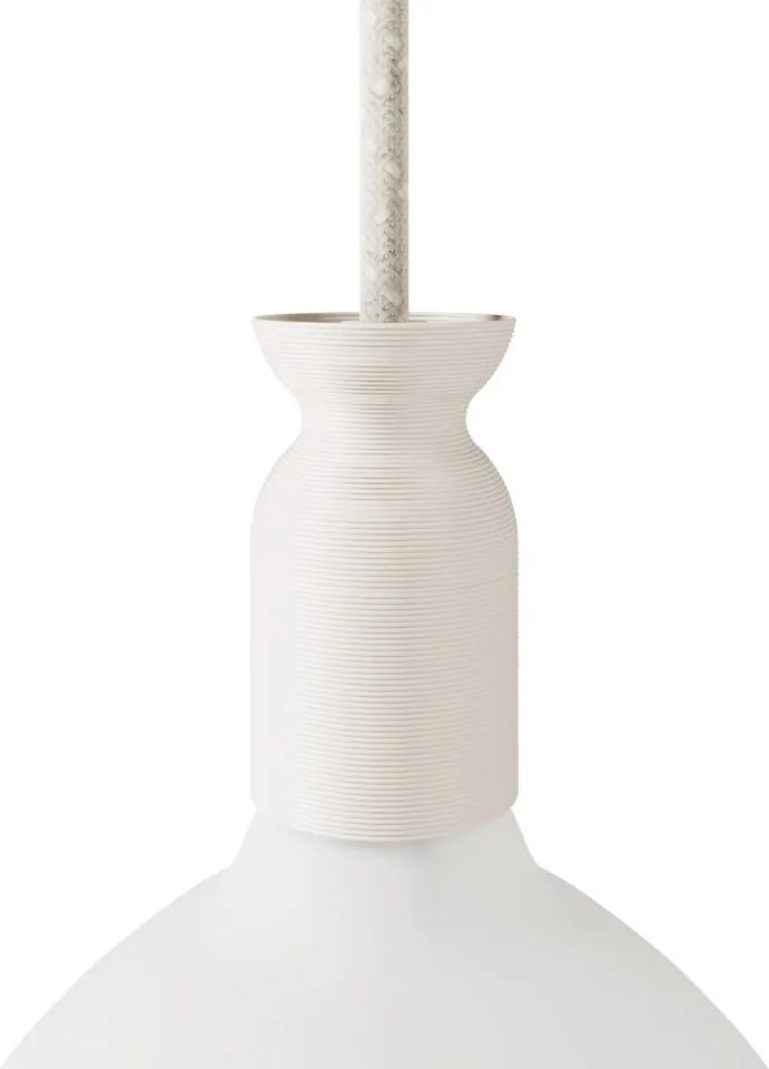 Ντουί E27 3D Printed από Ανακυκλωμένο Πλαστικό Κρεμ
