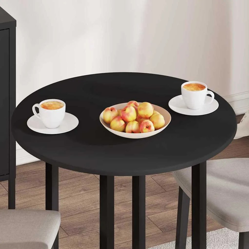 vidaXL Καπάκι τραπεζιού Μαύρο 70 x 70 x 1.5 cm Επεξεργασμένο ξύλο