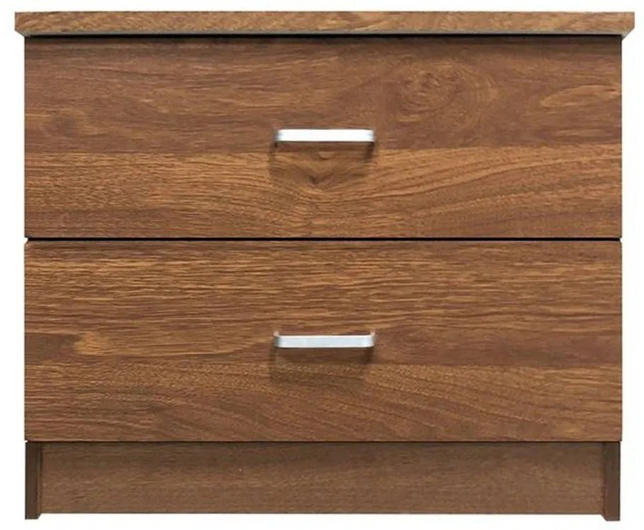 Κομοδίνο Decon Walnut Ε7393,3 40x40x45cm Μελαμίνη