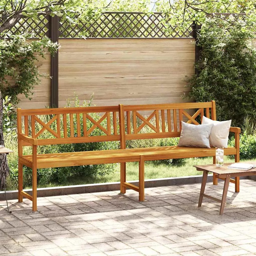 vidaXL Παγκάκι Κήπου 220x56x90 εκ από Στερεό Ξύλο Ακακίας
