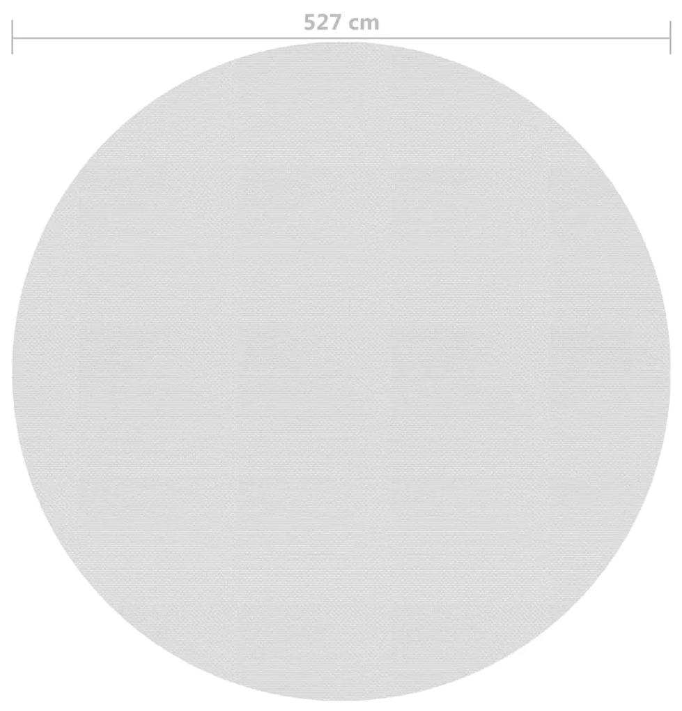 vidaXL Κάλυμμα Πισίνας Ηλιακό Γκρι 527 εκ. από Πολυαιθυλένιο
