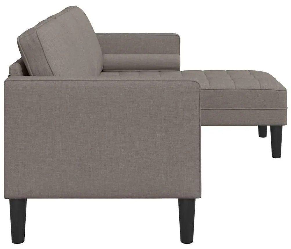 vidaXL Σετ Καναπέ μπεζ-γκρι 173 x 131 x 67 εκ ύφασμα