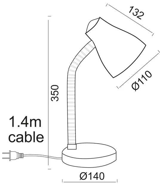 ΦΩΤΙΣΤΙΚΟ ΓΡΑΦΕΙΟΥ ΜΠΛΕ ΜΕ ΛΕΥΚΟ 1 Χ Ε27 YUPPIE - SF1211B - SF1211B