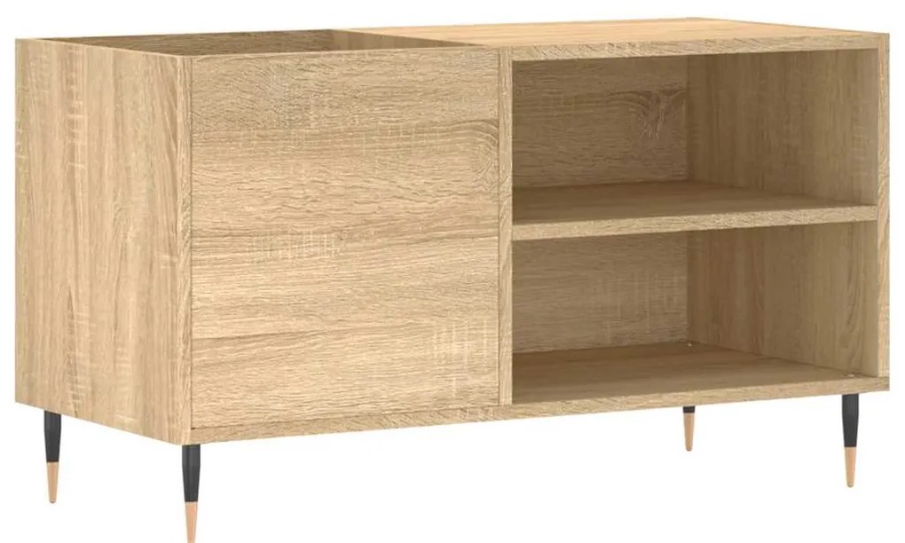 vidaXL Δισκοθήκη Sonoma Δρυς 85 x 38 x 48 εκ. από Επεξεργασμένο Ξύλο