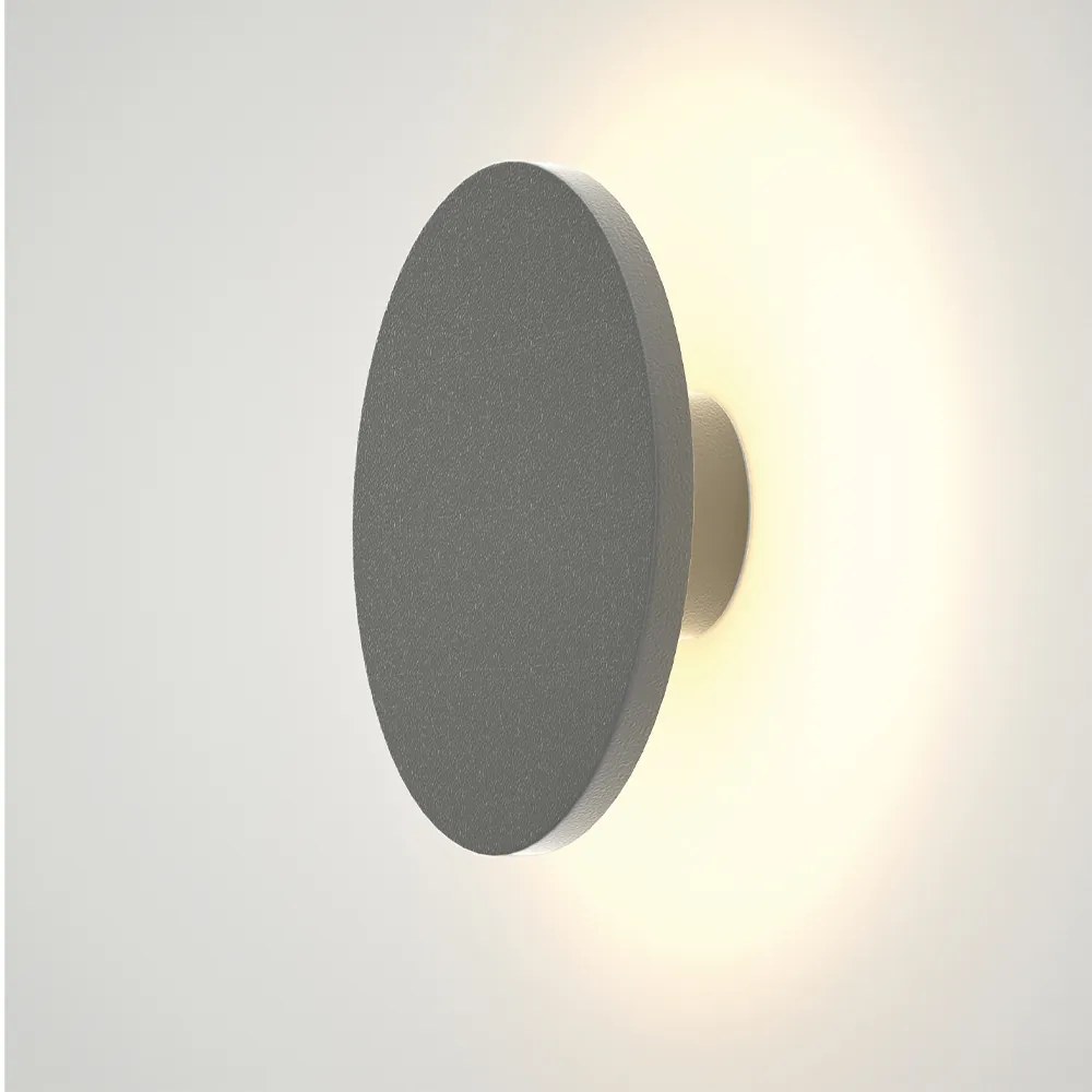 LED 8W 3CCT Outdoor Wall Lamp Grey D:17cmx5.5cm (80201130)