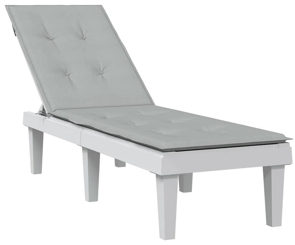 vidaXL Μαξιλάρι Σεζλόνγκ Ανοιχτό Γκρι (75+105) x 50 x 4 εκ. Υφασμάτινη