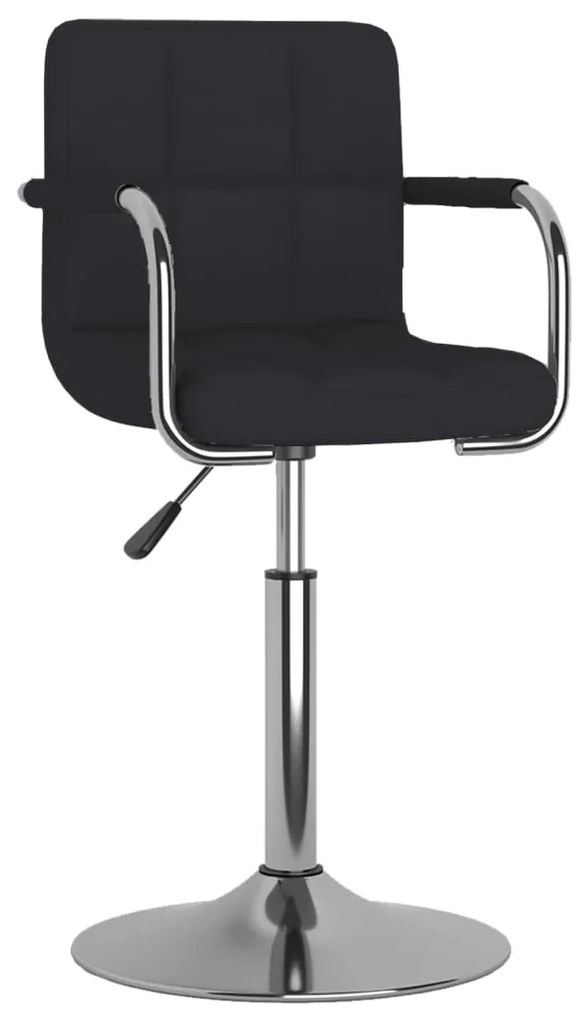 vidaXL Καρέκλα Τραπεζαρίας Μαύρη Υφασμάτινη