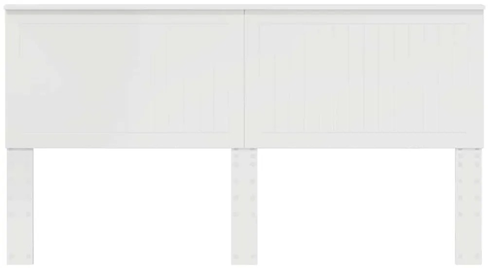 vidaXL Κεφαλάρι με κεφαλάρι Λευκό 180 cm Επεξεργασμένο ξύλο