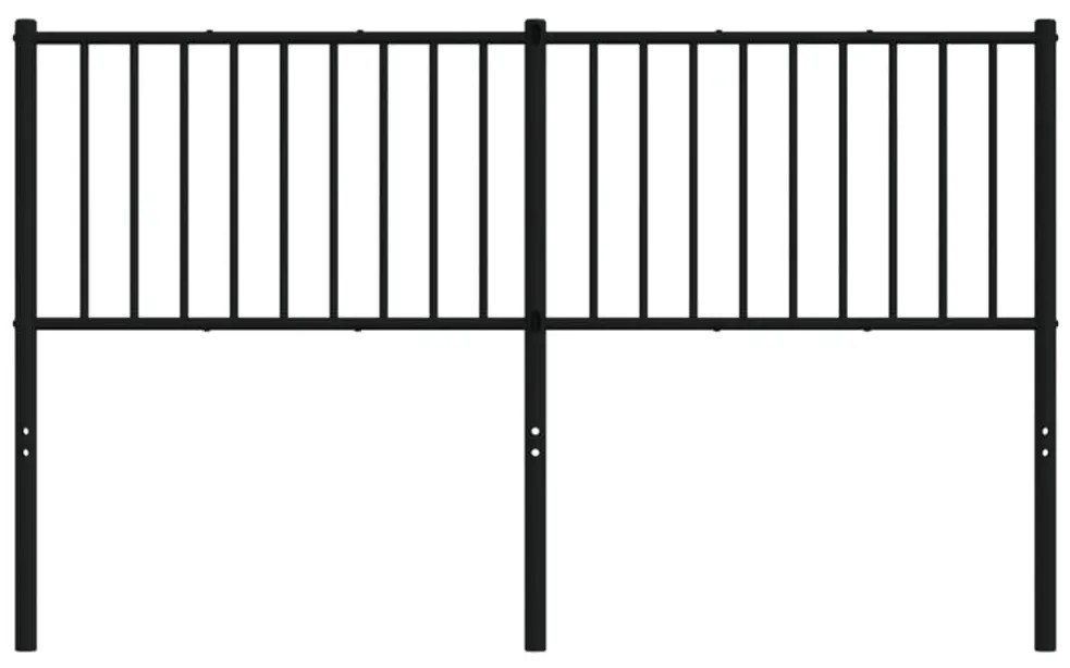 vidaXL Κεφαλάρι Μαύρο 160 εκ. Μεταλλικό