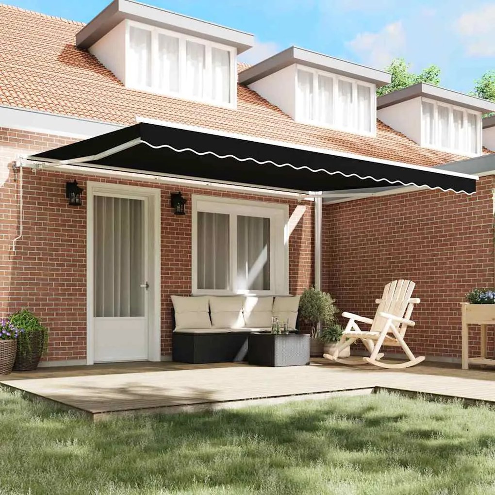 vidaXL Σκηνίτσα Αναδιπλούμενη 450 x 350 εκ Μαύρο